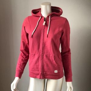 L.L. Bean Spring Summer Zip Hoodie Light Red - XS